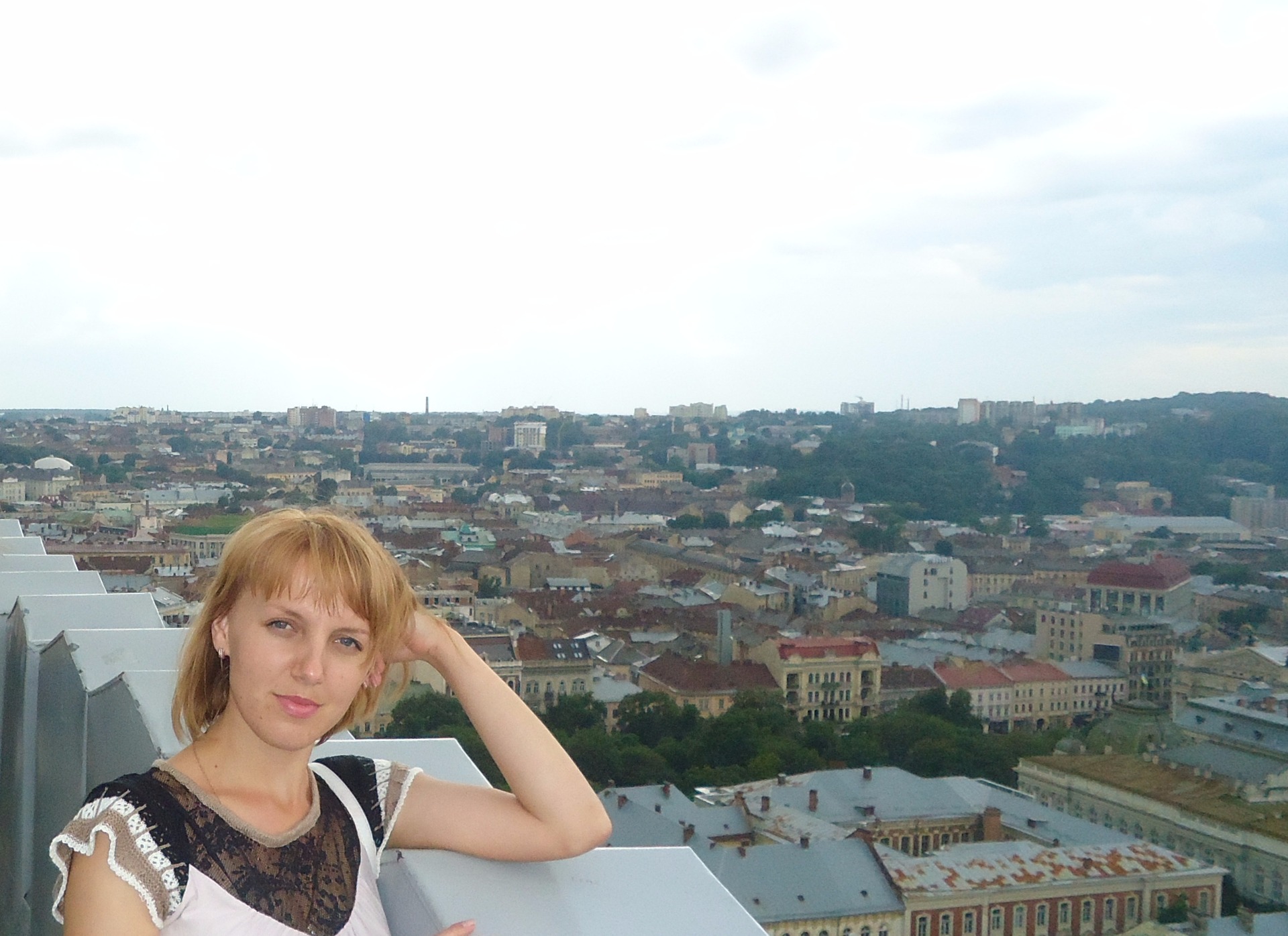 Панорама мість Львів з ратуші